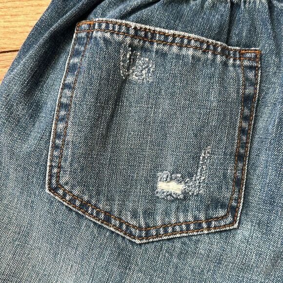 STS Blue High Waist Paperbag Denim Shorts Cotton size 30 - Picture 8 of 10